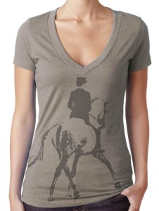 dressage tee gray