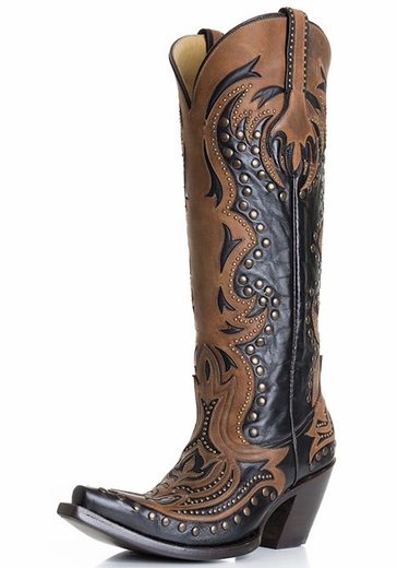 Corral Laser Inlay Cowboy Boots